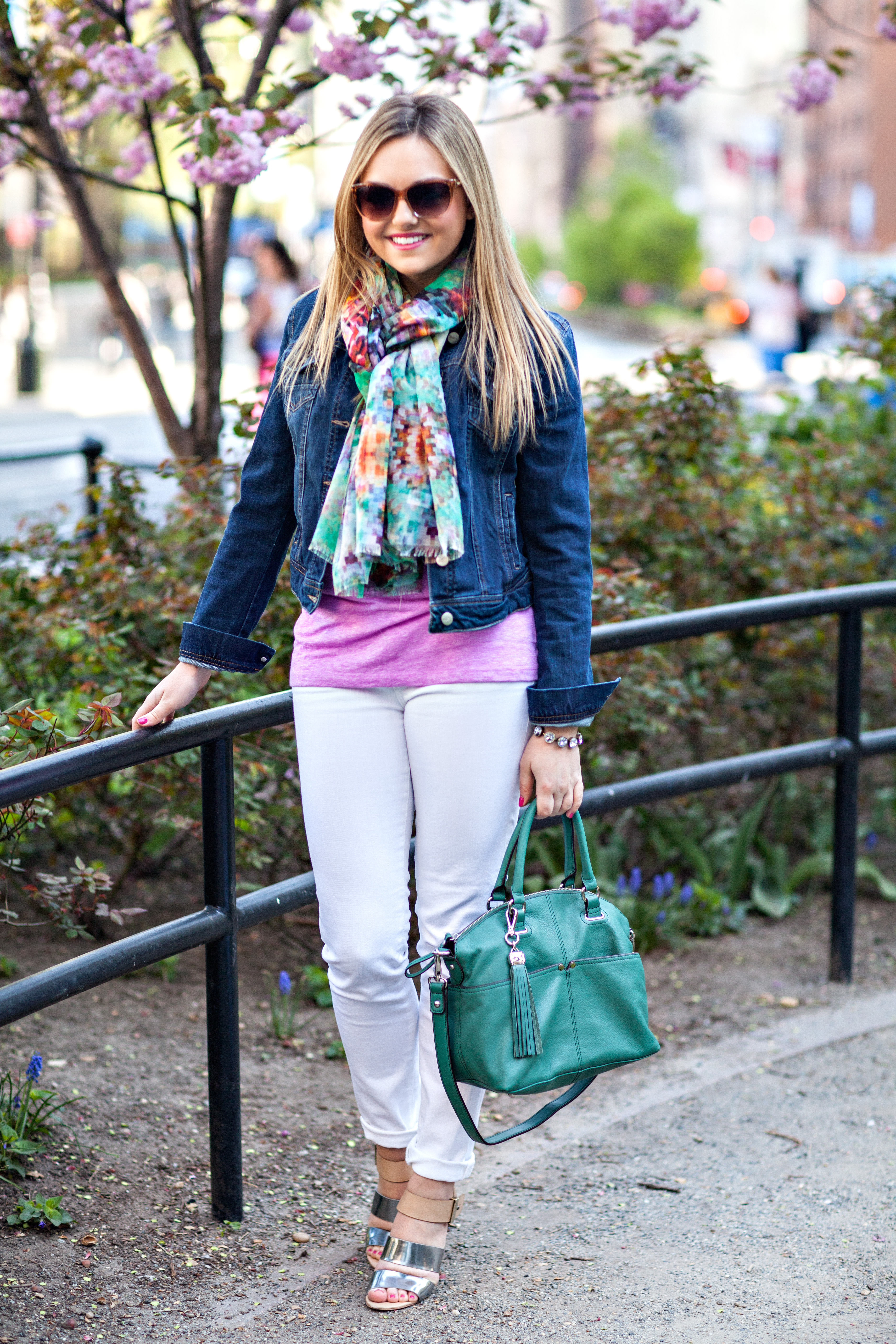 Colorful Casual Friday — bows &amp sequins