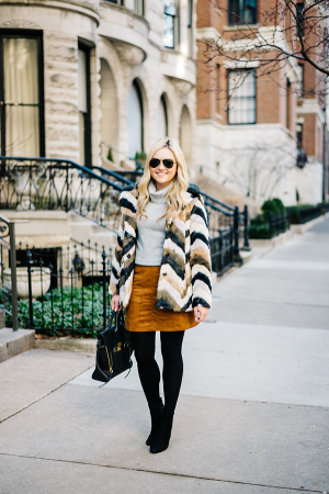 Three Ways to Style a Bold Faux Fur Jacket — bows & sequins
