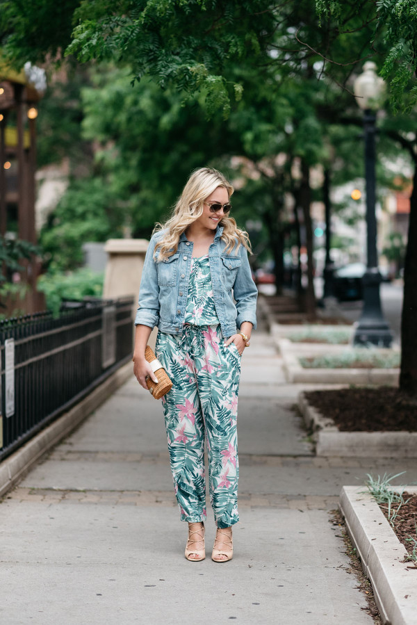 jumpsuit outfit with jacket